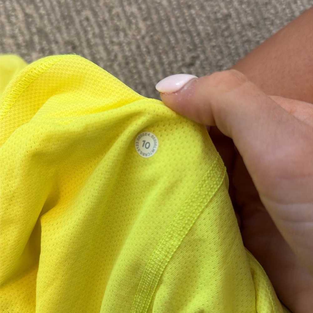 Yellow Fast and Free Lululemon Shorts - Picture 3 of 3